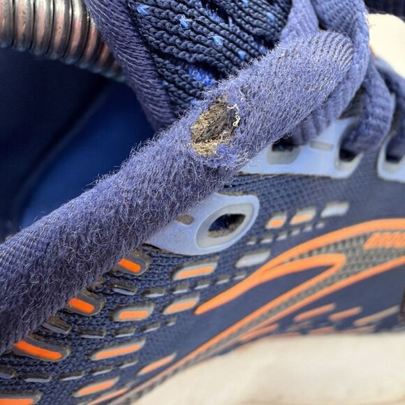 Brooks Glycerin 20 Blue Athletic Running Shoes Sneakers Blue Orange 9.5 D Mens - Picture 12 of 12